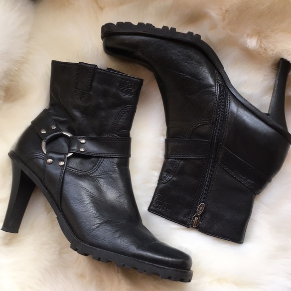 Shoes - HARLEY DAVIDSON WOMEN BLACK BOOTS SIZE 9